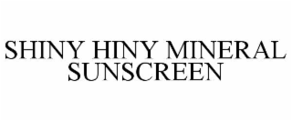 shiny hiny mineral sunscreen