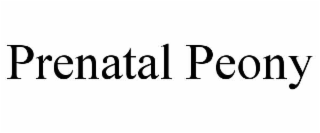 prenatal peony
