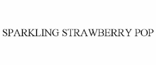 sparkling strawberry pop