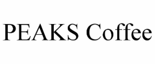 peaks coffee