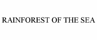 rainforest of the sea