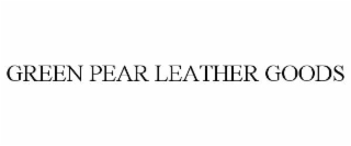 green pear leather goods