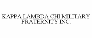 kappa lambda chi military fraternity inc.