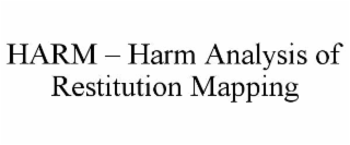 harm – harm analysis of restitution mapping