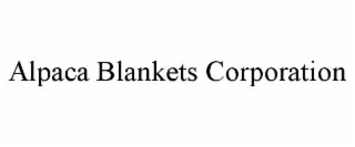 alpaca blankets corporation