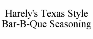 harely's texas style bar-b-que seasoning