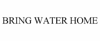 bring water home