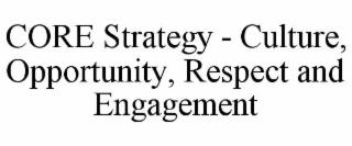 core strategy - culture, opportunity, respect and engagement