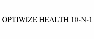 optiwize health 10-n-1