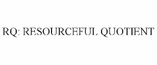 rq: resourceful quotient