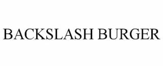 backslash burger