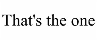 that's the one
