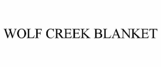wolf creek blanket