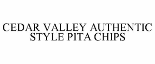 cedar valley authentic style pita chips