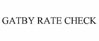 gatby rate check