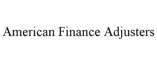 american finance adjusters