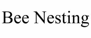 bee nesting