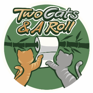 two cats & a roll