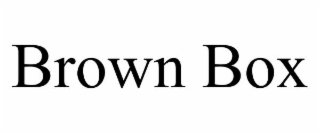 brown box