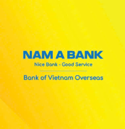 the words "nam a bank", and the phrases "nice bank-good service", "bank of vietnam overseas"