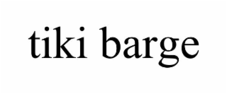 tiki barge
