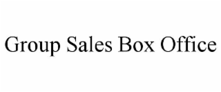 group sales box office