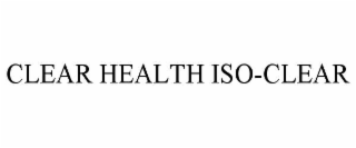 clear health iso-clear