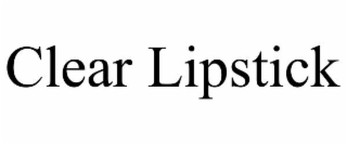 clear lipstick