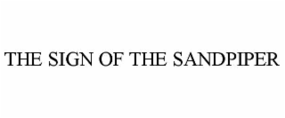 the sign of the sandpiper