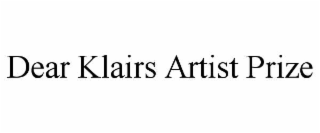 dear klairs artist prize