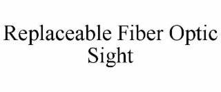 replaceable fiber optic sight