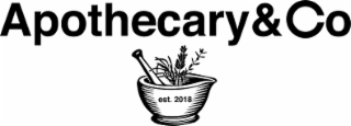 apothecary&co est. 2018