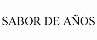 sabor de aÑos
