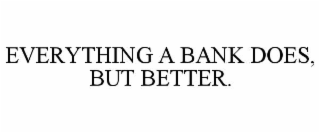 everything a bank does, but better.