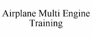 airplane multi engine training