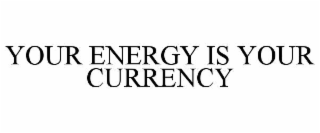 your energy is your currency