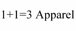 1+1=3 apparel