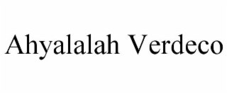 ahyalalah verdeco