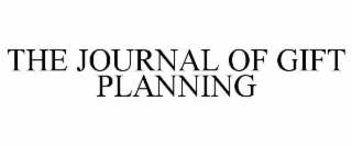 the journal of gift planning