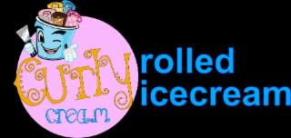 curly cream rolled icecream