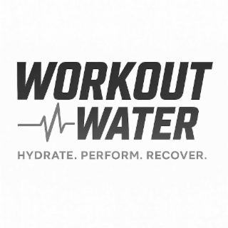 workout hydrate. perform. recover. water
