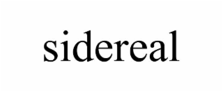 sidereal