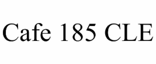 cafe 185 cle