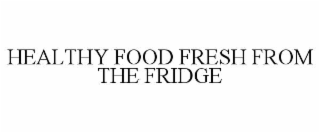 healthy food fresh from the fridge