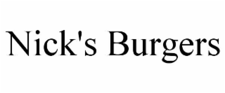 nick's burgers