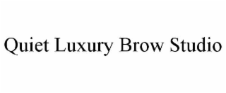 quiet luxury brow studio