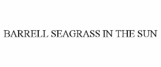 barrell seagrass in the sun