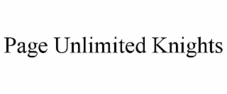 page unlimited knights