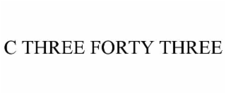 c three forty three