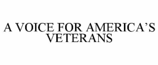 a voice for america’s veterans
